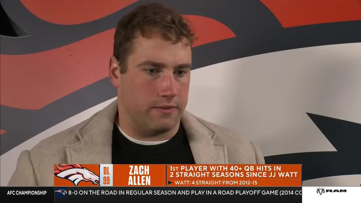 .Denver Broncos DL Zach Allen is in the house and stopped to chat with our @TracyWolfson