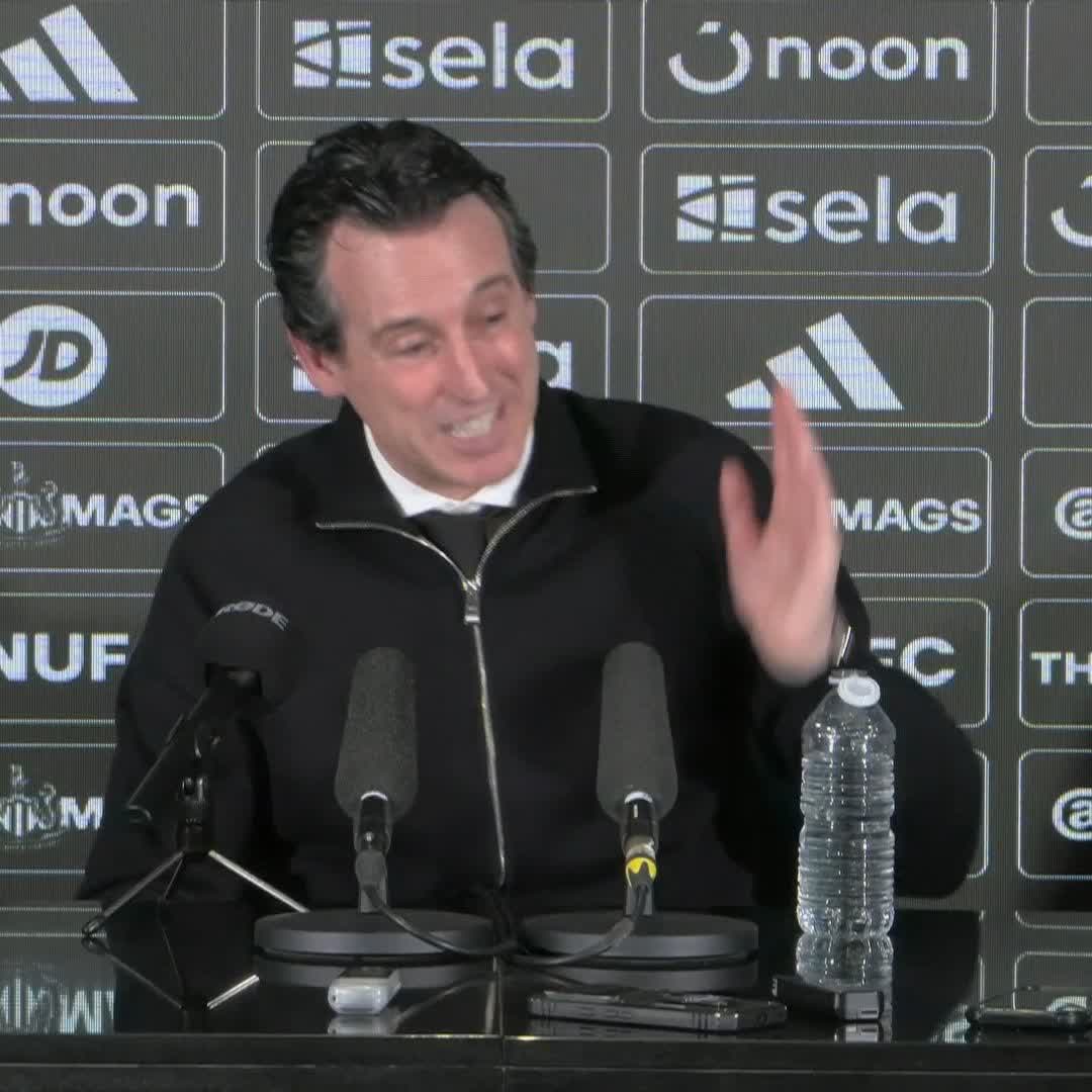 'Nobody was asking me after 5 matches…maybe you’re going to get relegated!?' Unai Emery plays down talks of Aston Villa challenging for the Premier League title 🎙️