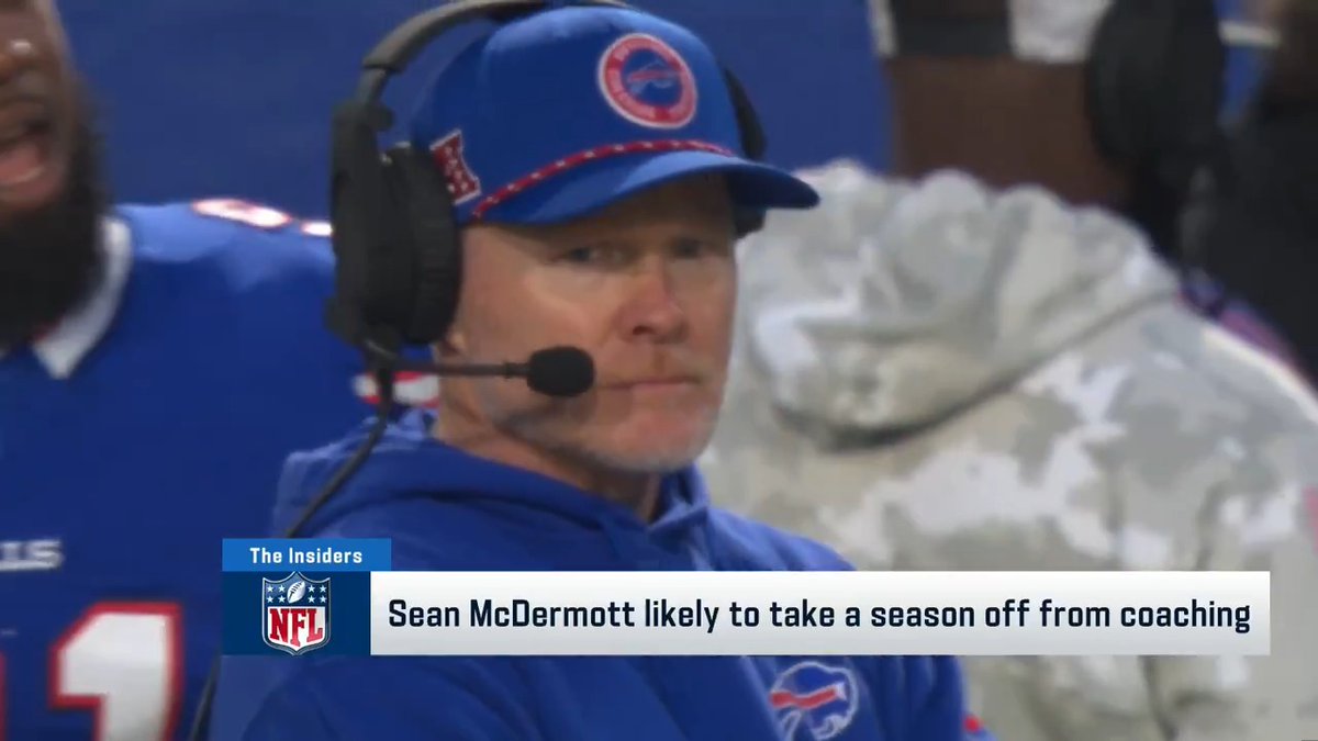 Sean McDermott is "likely" to take a year off from coaching, per Ian Rapoport.