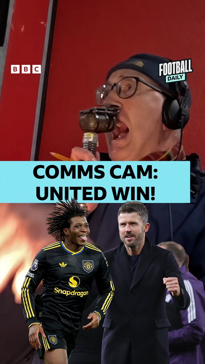 "The Manchester United fans aren't going anywhere, they're drinking this in!" Another special day for Michael Carrick's Reds, this time on the road 🚂 🎙️ Full-time reaction from John Murray and Matt Upson #BBCFootball #MUFC #AFC