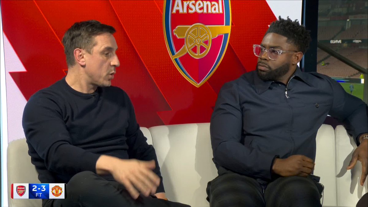 Micah Richards and Gary Neville debate whether Arsenal is facing too much pressure from everyone 😳
