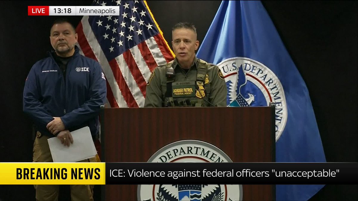 Border Patrol commander Greg Bovino says the ICE agent who shot Alex Pretti was "making a split-second decision". Asked if Pretti was seen brandishing a weapon at the agent, he says this "is why we have something called an investigation". 📺 Sky 501/YT