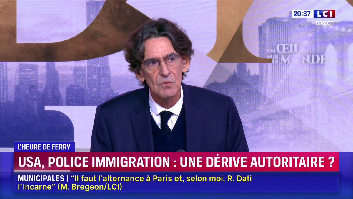 🔴 Minneapolis : "Ce n'est pas parce qu'un policier américain a commis un meurtre, qu'il faut applaudir que 93% des OQF ne sont pas appliqués en France, ça n'a rien à voir. La gauche fait exprès de tout mélanger" : Luc Ferry 📺 Un Œil sur le monde sur LCI avec Margot Haddad