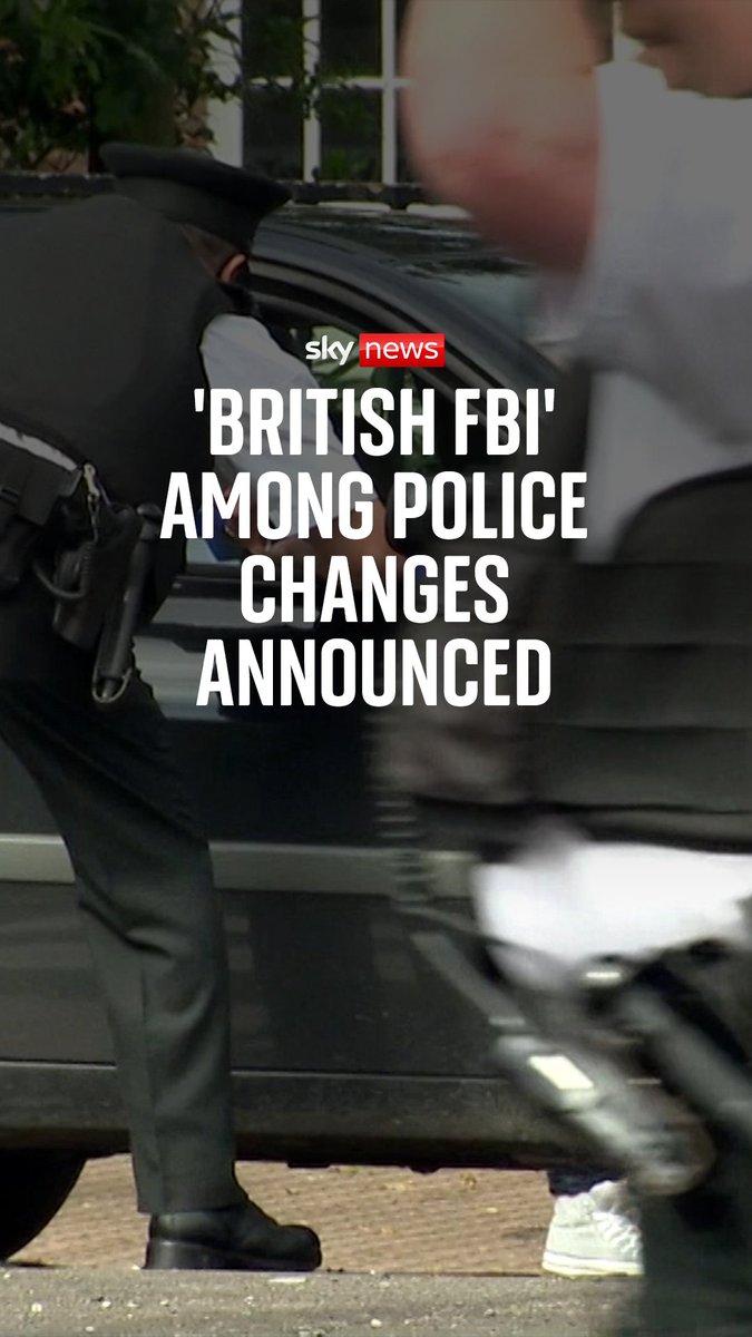 A "British FBI" will be created to fight the most serious crime and help local police forces focus on tackling everyday offences. The National Police Service will be responsible for rolling out tech to all local forces - including facial recognition. | Martin Brunt