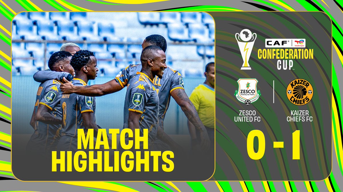 🎞️ Match Highlights: Kaizer Chiefs get it done away from home with a win over ZESCO United. #TotalEnergiesCAFCC