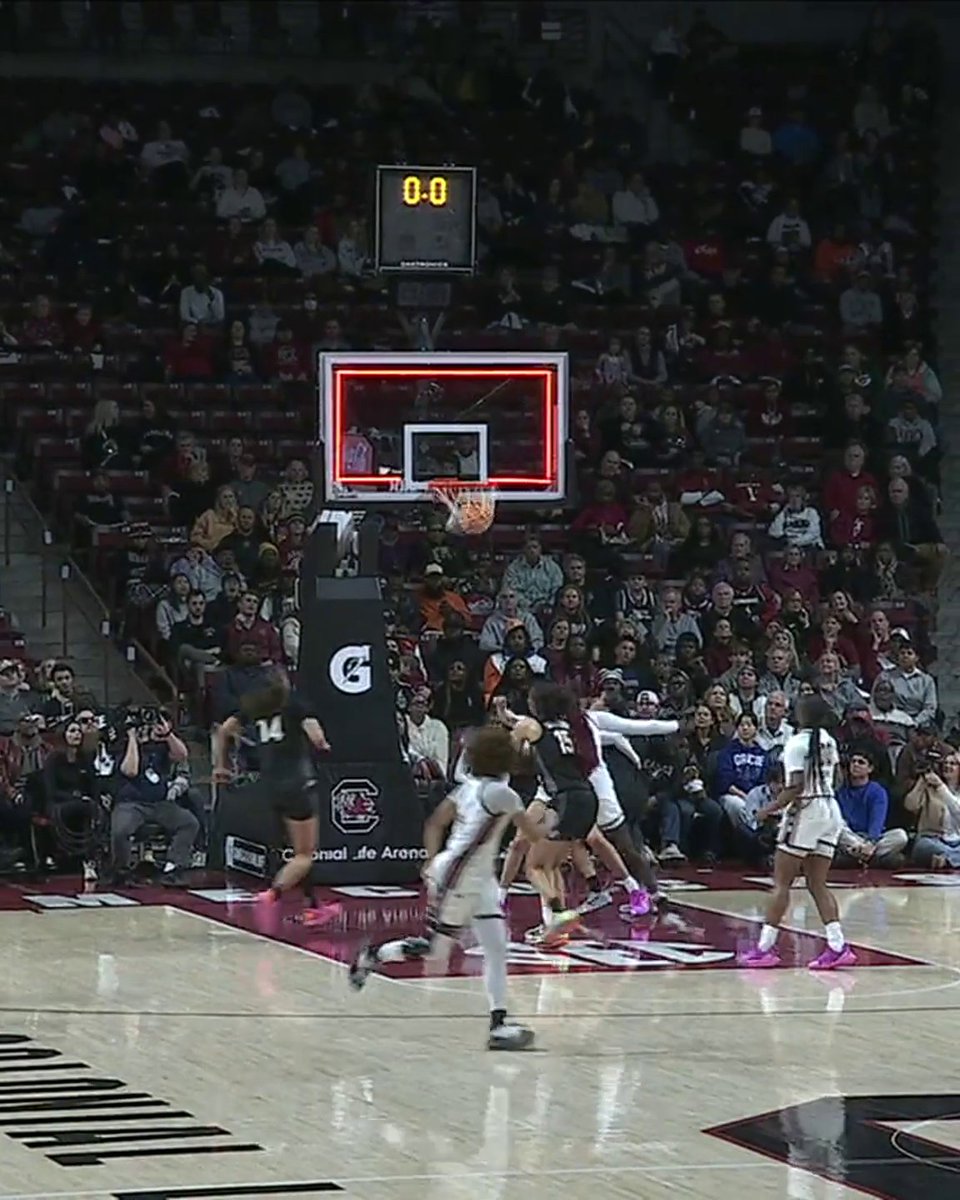 Aubrey Galvan banks it at the buzzer for No. 5 Vandy โผ๏ธ They trail No. 2 South Carolina by 11 on ESPN and the ESPN App ๐ฟ