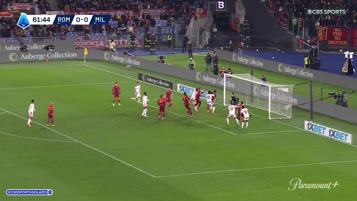 Koni De Winter's header from the Luka Modrić assist gives Milan the lead 🔴⚫️