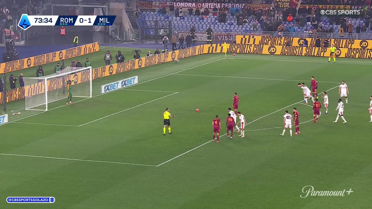 Lorenzo Pellegrini's penalty brings Roma level vs. Milan 🐺