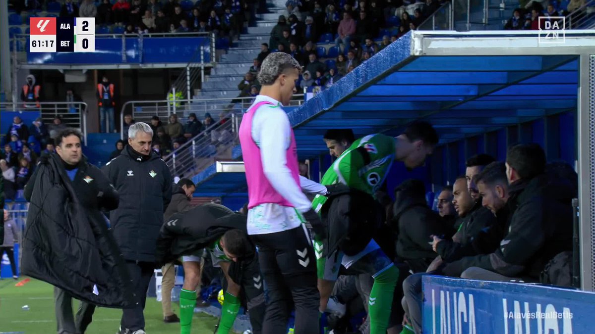 ENFADO MORROCOTUDO DE ANTONY DESPUÉS DE SER SUSTITUIDO 😳 #LALIGAenDAZN ⚽