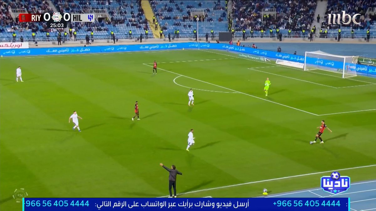 الخبير التحكيمي - فهد المرداسي: الحالات التحكيمية لمباراة الرياض VS الهلال د 26 هدف الهلال غير صحيح د 91 بطاقة حمراء صحيحة للاعب الرياض مجاناً على MBC شاهد برنامج #نادينا يوميا الساعة 11مساءً بتوقيت السعودية على #MBC1 لمتابعة البث المباشر