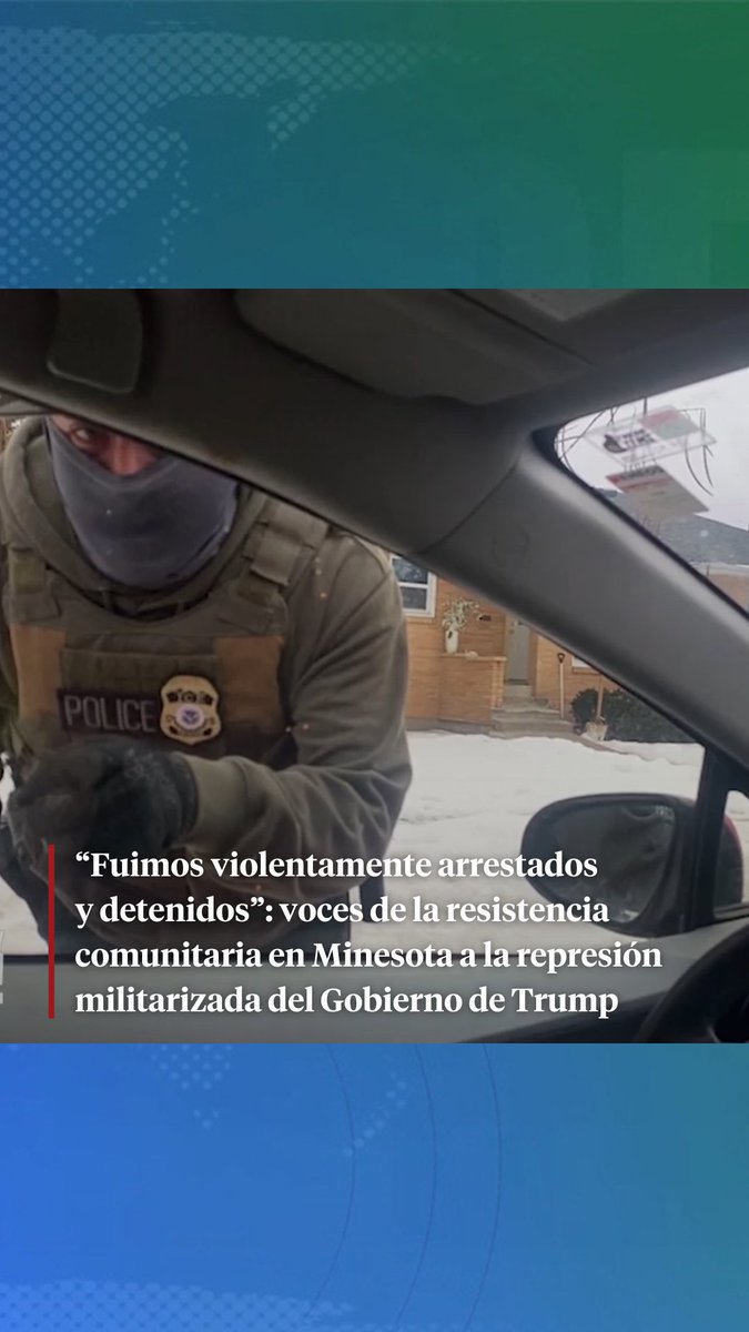 "[Tras ser arrestada], estaba en el vehículo con tres agentes del ICE. Y tan pronto como todos entraron en el vehículo y cerraron las puertas, inmediatamente comenzaron a burlarse y reírse de mí. Y luego uno de los agentes, el que había rociado el gas pimienta en mi auto, procedió a decir: "Tienen que dejar de obstruir nuestro trabajo. Es por eso que la perra lesbiana esa está muerta", refiriéndose a Renee Good". Patty O’Keefe, quien fue arrestada cuando monitoreaba la actividad del ICE en su vehículo en Mineápolis.