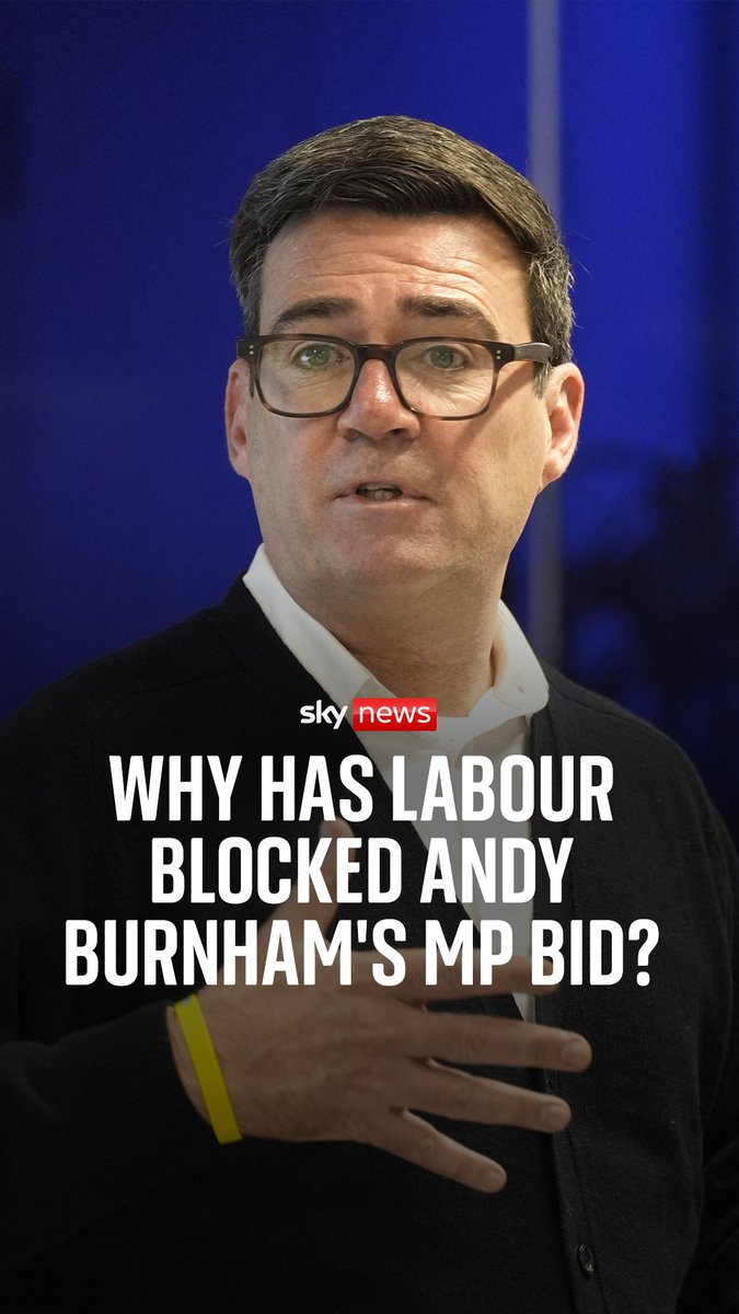 Why has Labour blocked Andy Burnham from standing as MP? 🗣️ Political Correspondent Amanda Akass