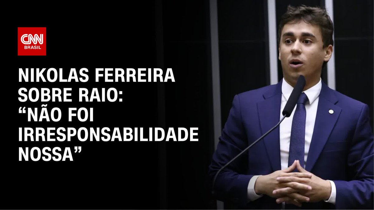 Nikolas sobre raio: Não foi irresponsabilidade nossa; assista #CNNPrimeTime