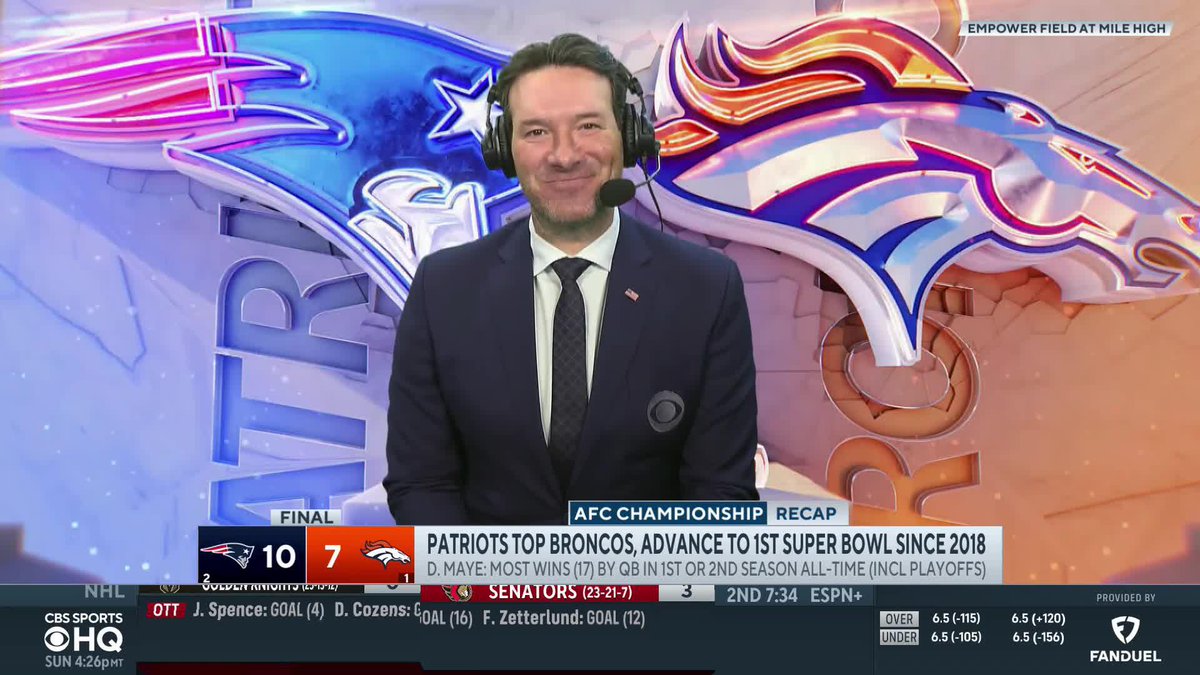 "Second year QB back in the Super Bowl, I don't think we've ever seen that, oh wait 🤔 ... we did when Tom Brady was there." Tony Romo