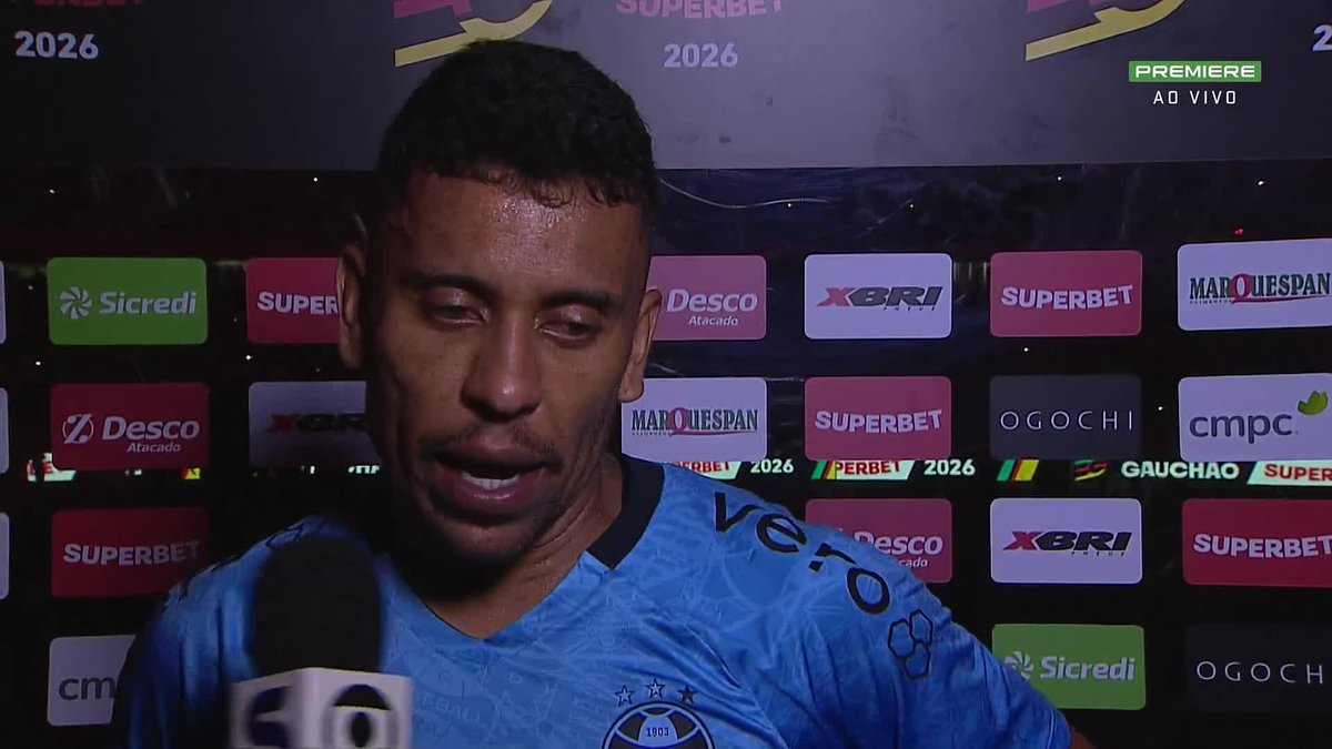 Capitão do Grêmio, Marcos Rocha comenta e explica a derrota no clássico. 🎥 ge