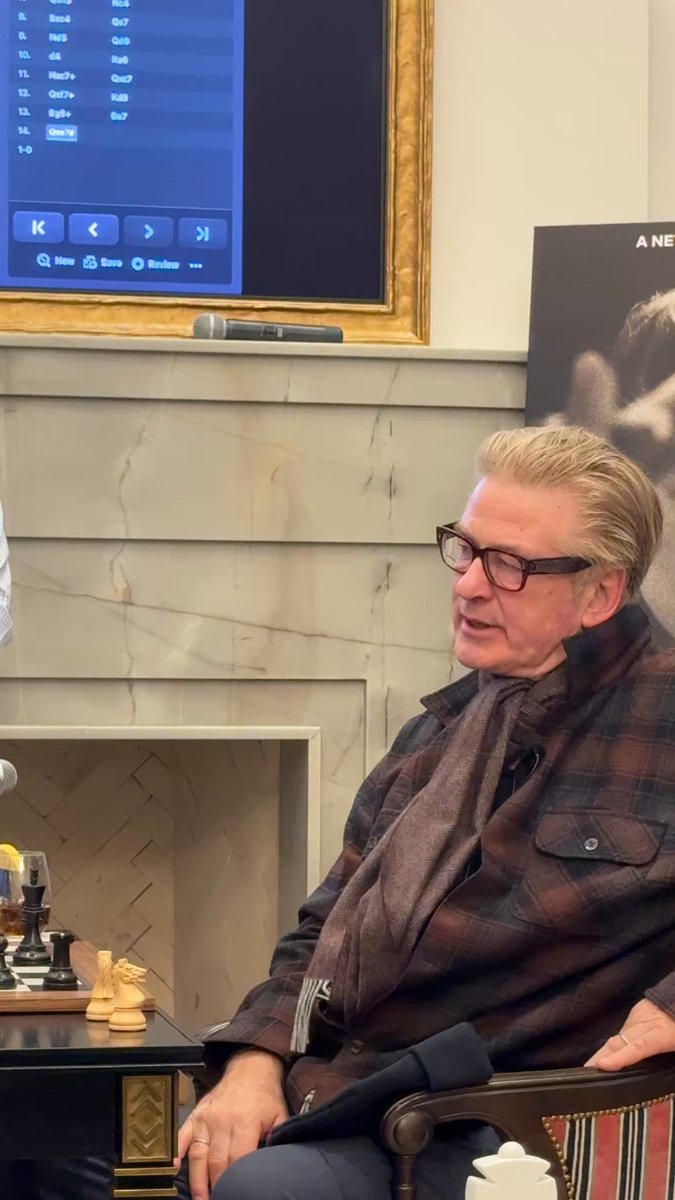 After losing in a chess match to star player Judit Polgár, in celebration of Netflix’s ‘Queen of Chess,’ Alec Baldwin talks playing the game with his kids: “My three older boys, they play…They don’t hesitate, they give it to me…if I play chess with them…but I usually win”