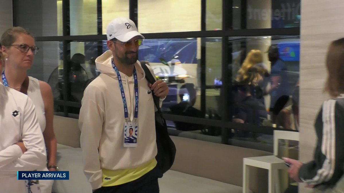 Arriving in style Novak Djokovic 😎