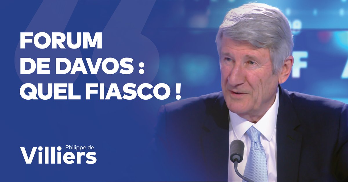 🎙️ Nous avons vécu la défaite historique du Forum de Davos : la « Grande Réinitialisation » de Klaus Schwab n’aura pas lieu. La véritable réinitialisation du monde, c'est le retour des frontières, de la nation, de la puissance et du politique ! Trump a raison : à force de s'effacer, l'Europe est devenue méconnaissable. 🔗 Émission complète : #FaceAPhilippeDeVilliers #FADV #CNews