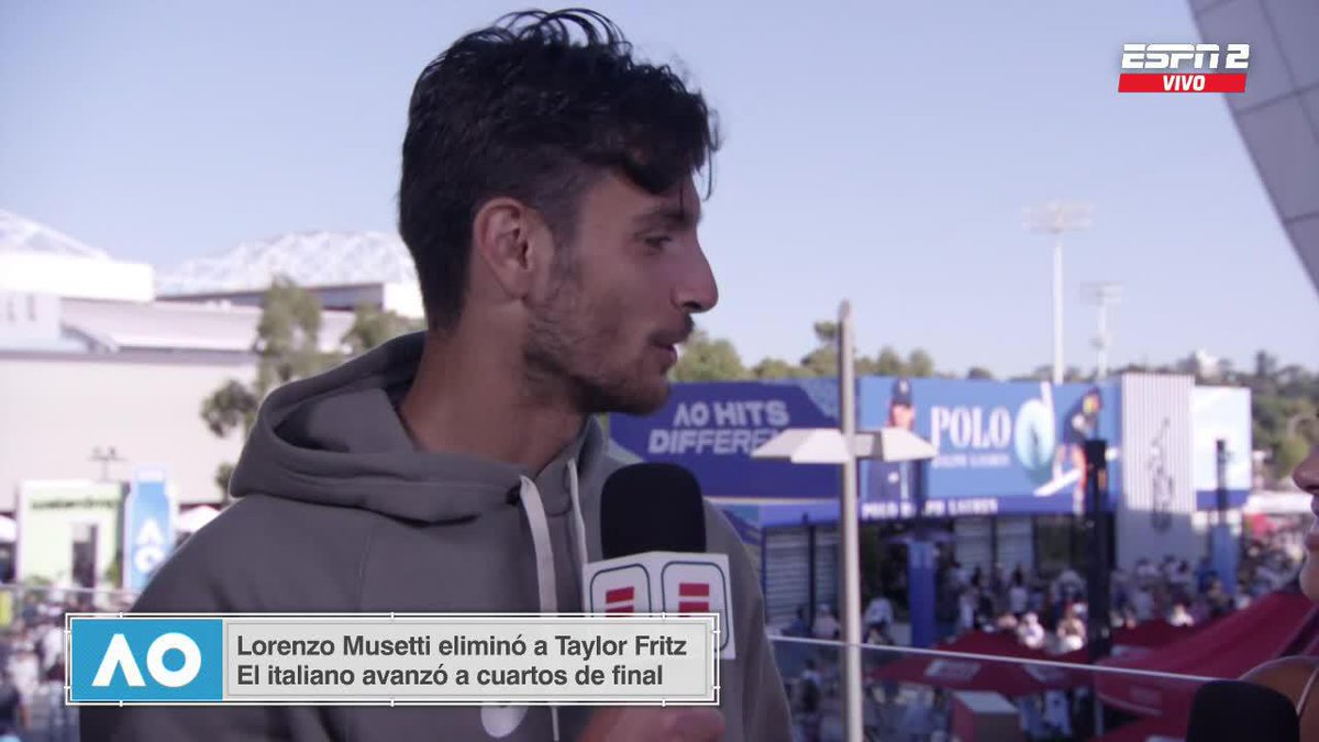 🗣️🇮🇹 Musetti contó que disfrutó el partido ante Fritz, destacó el servicio de su rival y celebró haber ganado en tres sets para llegar descansado. Ya palpita su duelo ante Djokovic. 🔜 🎙️ ESPN Tenis 📺 Mirá el #AO26 en el Plan Premium de #DisneyPlus.