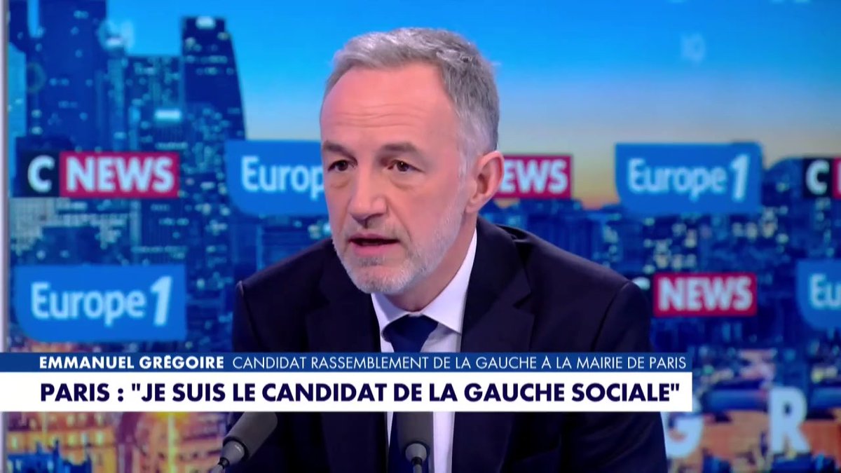 "E. Zemmour est plus proche de S. Knafo que je ne le suis de la Francisque de F. Mitterand" estime Emmanuel Grégoire #Europe1 #LaGrandeInterview