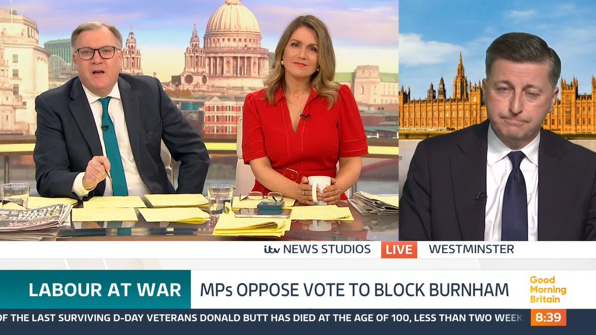 'It wasn't a consequence free choice that National Executive Committee made yesterday,' says Douglas Alexander. This comes as Andy Burnham says he is"disappointed" after Labour's governing body blocked him from standing as an MP at the upcoming Gorton and Denton by-election.