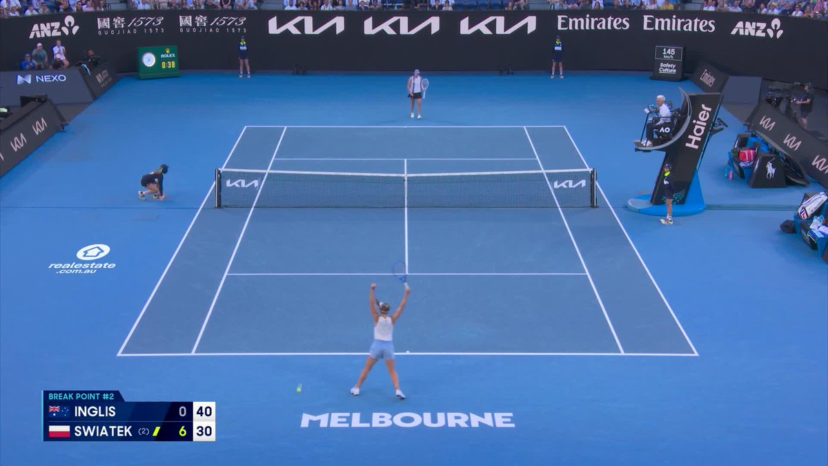 Maddison Inglis breaks Iga, Maddison Inglis REJOICES - honestly, be like Maddi 😂😍