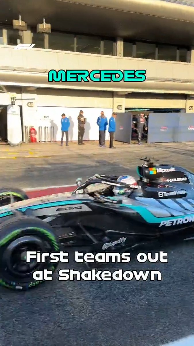 And the 2026 Shakedown is under way... 👀 Three teams waste no time in taking to the track! #F1