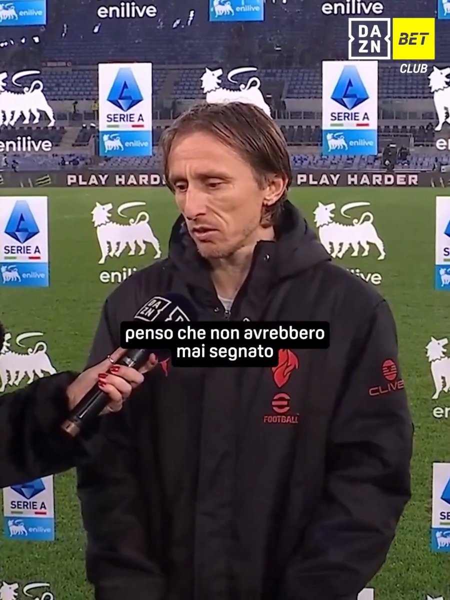 "Senza il rigore la Roma non avrebbe segnato" 🗣️ Modric non ha dubbi ❗ #RomaMilan #SerieAEnilive #DAZN