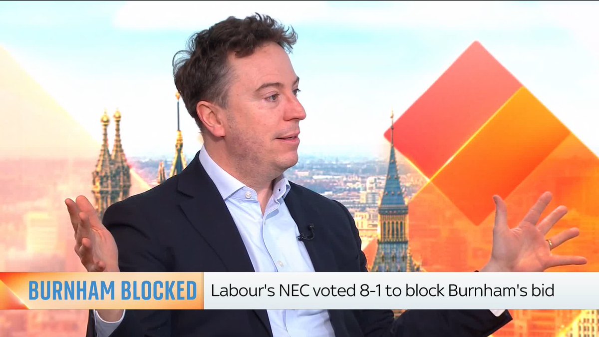 🗣️ 'Needs to be the face of Manchester, definitely of the left, a media magnet, grew up in the area...' 🎤 Sam Coates Sky thinks Liam Gallagher should be the one to run in the Gorton and Denton by-election now that Andy Burnham's bid was blocked