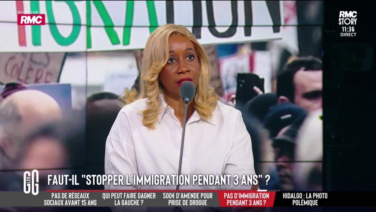🤔 Pas d'immigration pendant 3 ans ? 💬 Pour Joëlle Dago-Serry : « Ce qui dérange ce n’est pas l’immigration extra-européenne, c’est l’immigration africaine ! Il faut que les gens assument leur position. Un pays doit protéger et choisir les personnes qu’il veut accueillir" #GGRMC