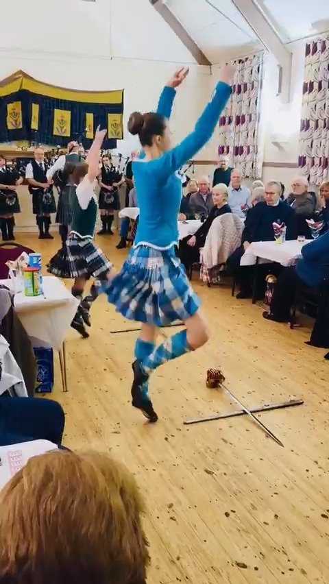One of the coolest parts of Burns Night is this Sword Dance (Ghillie Callum), an ancient Highland tradition going back over 500 years. ⚔️ Burns Night is Scotland's big yearly toast to their national poet Robert Burns, on his birthday (January 25th).