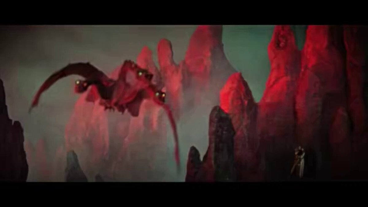 1950s King Ghidorah. I had to add appropriate sound effects.