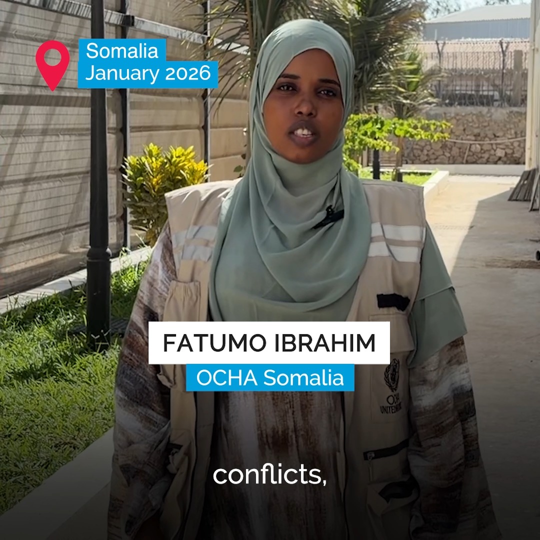 #Somalia's humanitarian crisis is worsening. Due to drought, water is scarce, livestock are dying – displacing families and driving hunger. Humanitarians are providing vital aid despite funding cuts, but need more support. $852M is required to reach 2.4 million people in 2026.