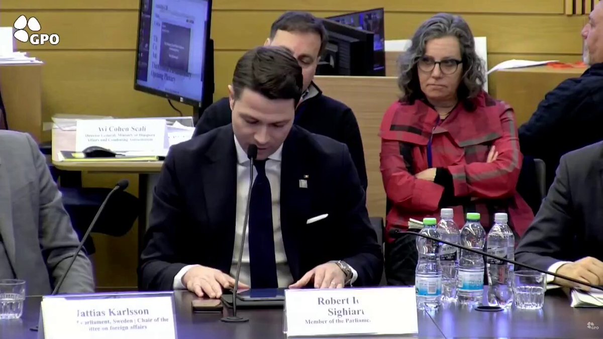 🇷🇴 Romanian MP Robert Sighiartau (Robert Sighiartau): "After WWII, my country fell under a communist regime that ruled through fear, censorship, and repression. [...] Today, antisemitism in the Western world is once again growing, especially among young people. It spreads through social media as conspiracy theories and historical distortion."