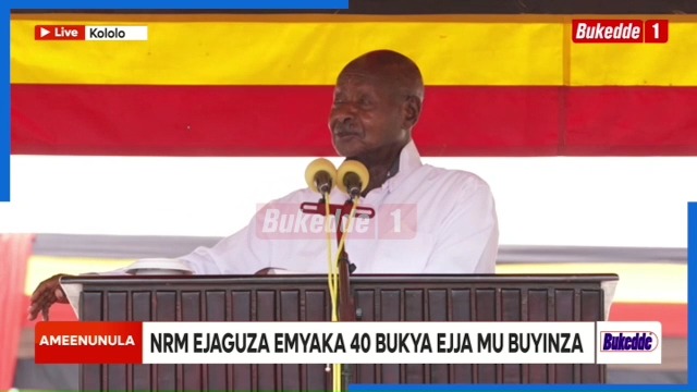 “Why should you attack anybody because of elections? What right do you have to even use harsh words? ‘Ye mmwe abatusibyeko akasajja’ — you have no right to say that.” — President Yoweri Museveni #LiberationDay40 | #NRMAt40 | #VisionUpdates
