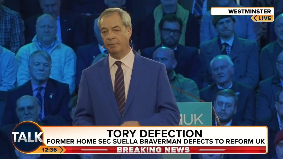 🚨 "We've picked off the best Conservatives. The rest of them... Not interested." Reform UK's Alex Wilson says there's a "very small number of Conservatives he would welcome", and Suella Braverman is one of them. Julia Hartley-Brewer