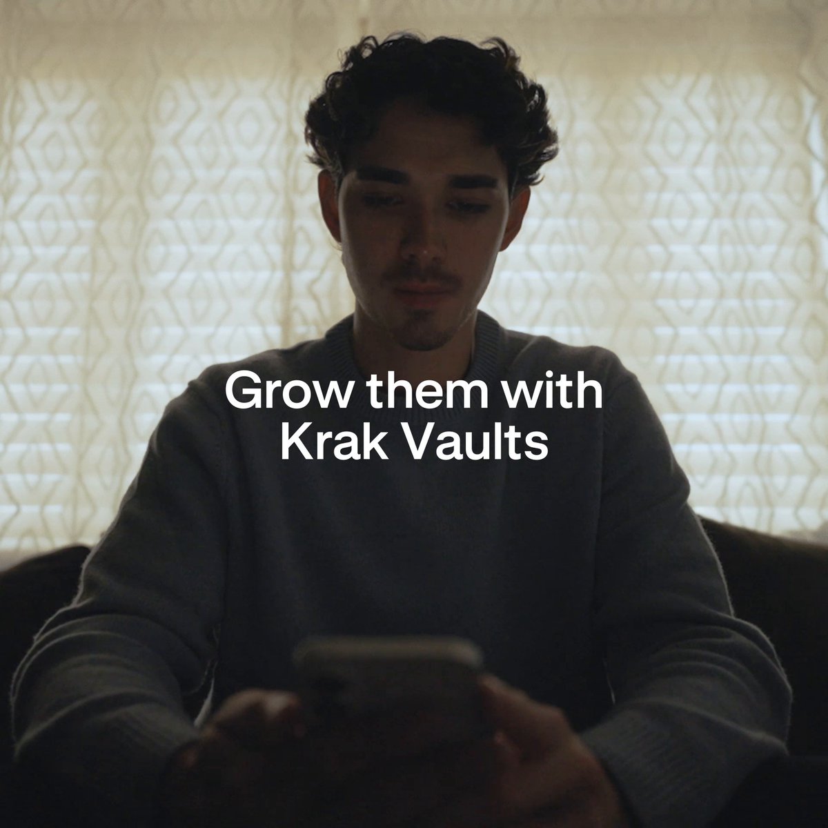 Introducing Krak Vaults. Earn up to 8% on your assets. Market-leading returns Withdraw anytime No minimums Your assets should work as hard as you do.