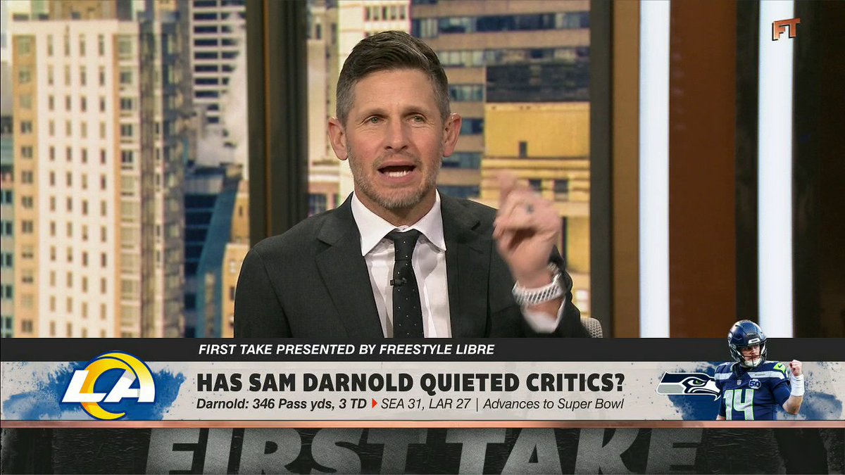 .Dan Orlovsky rolled a montage of Stephen A Smith and his Sam Darnold doubt 😅 Does Darnold still have doubters?