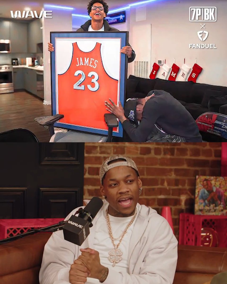 "Kiyan is in my black truck, they following us ... [Melo] like, 'Yo where the jersey at?!'" Tylil hilariously recalls when Melo pressed him to get his signed LeBron jersey back 🤣
