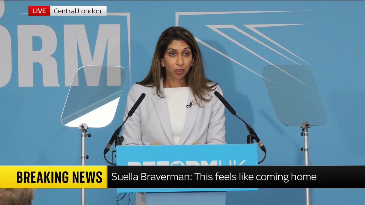 "We are in the the fight for our lives to save Britain" Former Home Secretary Suella Braverman says only Reform UK offers the UK real change 📺 Sky 501, Virgin 602, Freeview 233 and YouTube #PoliticsHub