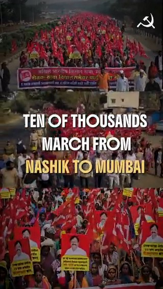 The #LongMarch from Nashik to Mumbai continues