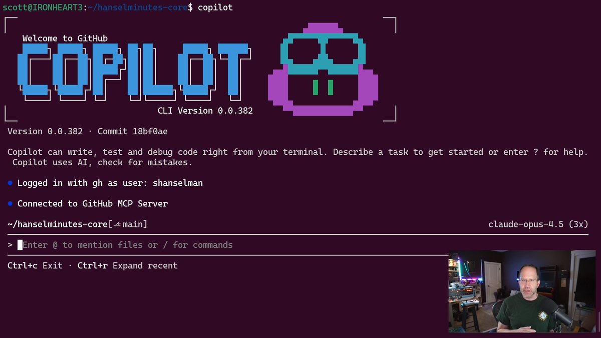 Don't just tell your team how you fixed it. Show them. 🪄 Use the /share command in Copilot CLI to instantly turn your entire terminal session, including the AI's reasoning and architecture diagrams, into a shareable gist. Scott Hanselman 🌮 demos how it works. ⬇️
