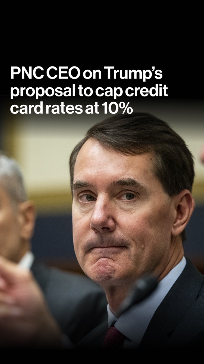 President Donald Trump called for a one-year cap on credit card interest rates at 10%. What does that actually look like in practice? PNC Bank CEO Bill Demchak tells Joe Weisenthal and Tracy Alloway how the interest rate cap might affect businesses and consumers