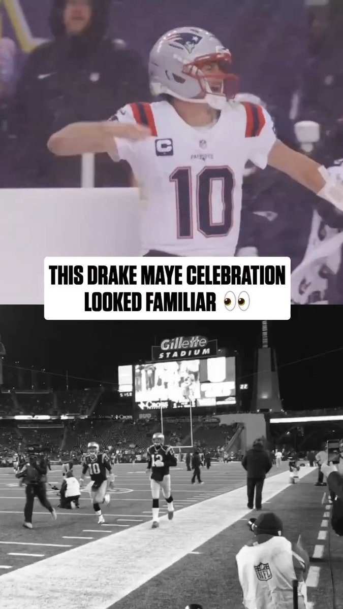 Different New England Patriots QBs, same iconic way of getting fired up 😤
