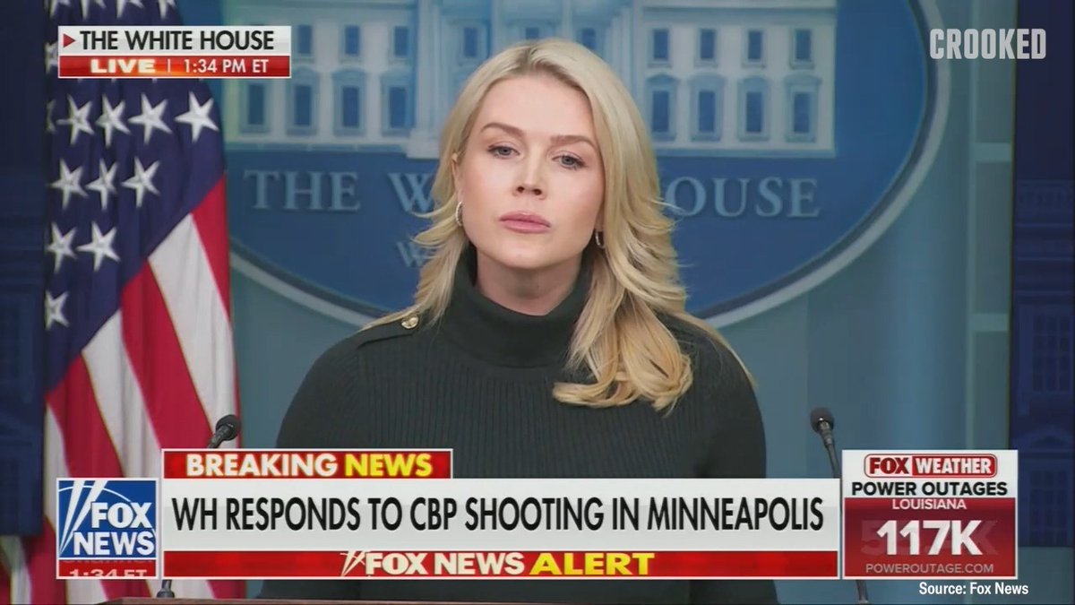 REPORTER: How serious is the administration taking allegations that MN local & state officials are coordinating with protesters? LEAVITT: “We’ve definitely seen active organization amongst these left wing groups...& it is something that I know the FBI and the Department of Justice are looking into”