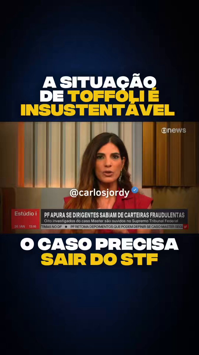 Investigadores dizem que as investigações vão se agravar e que a situação de Toffoli é insustentável. O ministro já disse que não vai deixar a relatoria. A solução é tirar o caso do STF e devolver pra justiça comum. CPMI já!