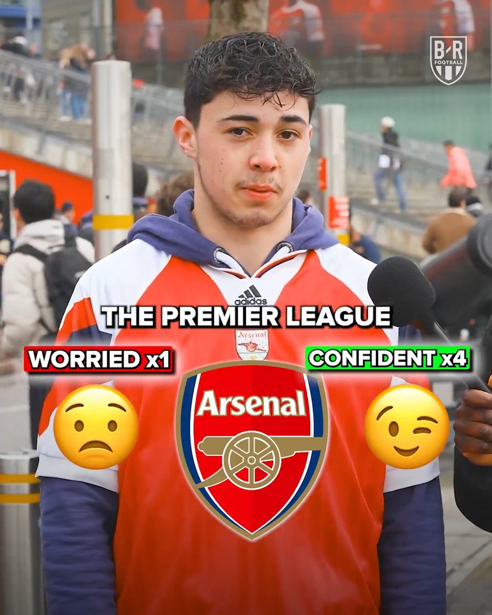 How worried are Arsenal fans about bottling the Premier League this season? 😅
