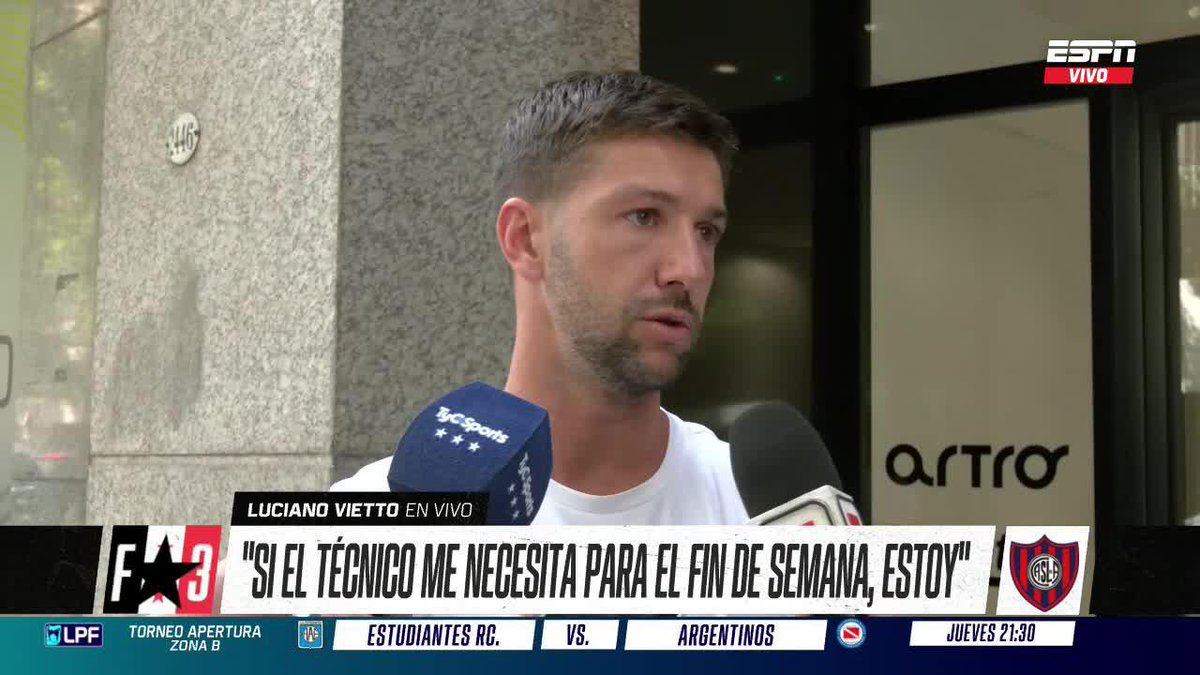 🗣️ "DE CHIQUITO UNO SIEMPRE SUEÑA CON JUGAR EN UN GRANDE" Luciano Vietto, tras quedar libre de #Racing, se convirtió en refuerzo de #SanLorenzo y fue polémico con sus primeras palabras. ▶ Mirá #ESPNFútbol3 en el Plan Premium de #DisneyPlus