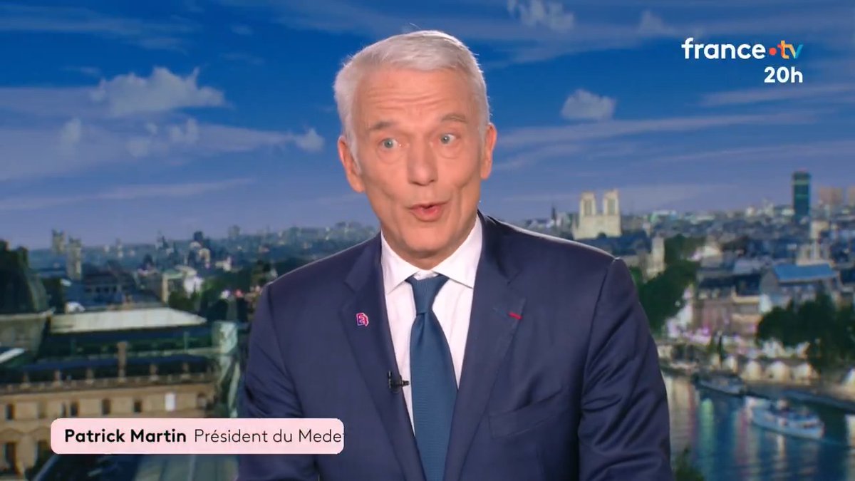 🔴📉 Vers un nouveau mur de faillites d'entreprises en 2026 ? "Je crains que ce soit de nouveau le cas" déclare le président du Medef, Patrick Martin, qui appelle les décideurs politiques à "se ressaisir". #JT20h