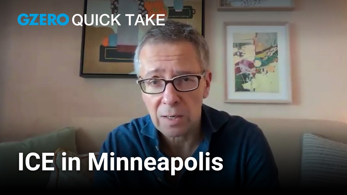 minneapolis is a warning sign. how the system responds now will say a lot about the future of us democracy. GZERO Media